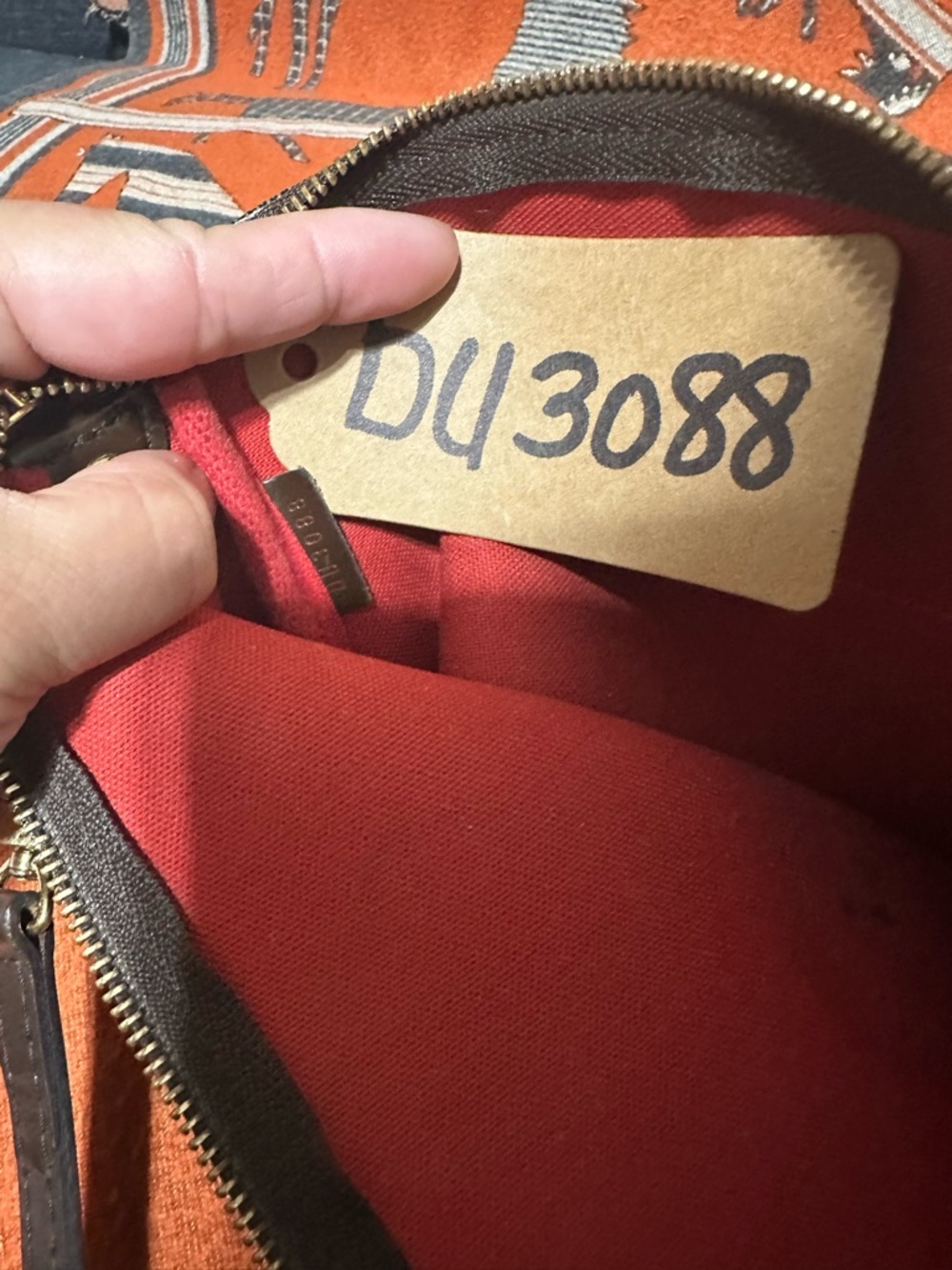 LOUIS VUITTON ❤️🌟DU3088 EVA 2-WAY DAMIER EBENE BAG ⭐️ - Picture 10 of 11